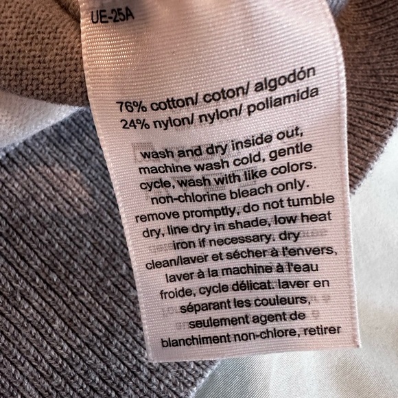 Tommy Hilfiger Women’s Large Grey & White Striped Turtleneck Long Sleeve Top. - Picture 7 of 11